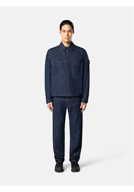 giacca indigo denim-rindes man blu STONE ISLAND | K2S15 Q100027 S00J7VJ201